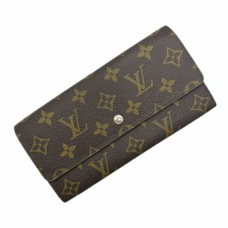 ルイヴィトン(LOUIS VUITTON)のLOUIS VUITTON ルイ ヴィトン ポシェット ポルトモネ クレディ 旧型ポルトフォイユ・クレディ モノグラム 長財布 カード入れ無し M61723 872AN メンズ レディース(長財布)