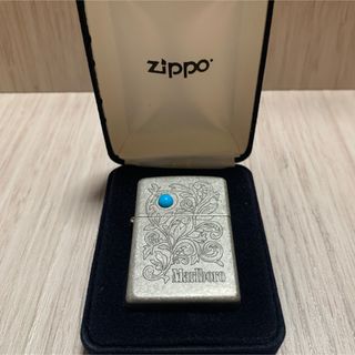 ジッポー(ZIPPO)の【非売品】 Marlboro ZIPPO マルボロ ターコイズ 2008年(タバコグッズ)