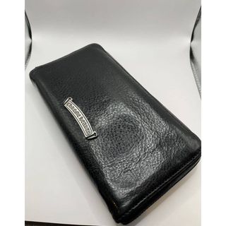 クロムハーツ(Chrome Hearts)の超美品！クロムハーツ スクロールラベルウォレット 財布(折り財布)