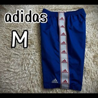 アディダス(adidas)の【希少デザイン】　アディダス　ジャージ　ショーツ　パフォーマンス刺繍ロゴ　M(ショートパンツ)