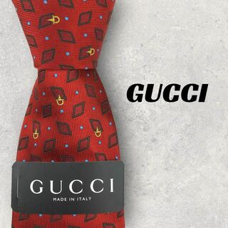 グッチ(Gucci)の【6146】未使用保管品！グッチ　ネクタイ　レッド系(ネクタイ)