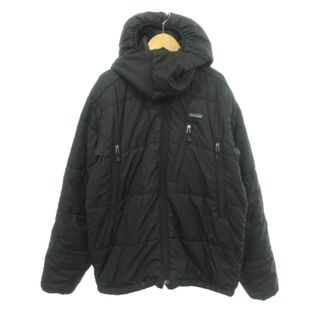 パタゴニア(patagonia)のパタゴニア パフジャケット ジップアップ ナイロン ワンポイント ロゴ M 黒(ブルゾン)