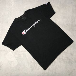 チャンピオン(Champion)のChampion 半袖 Tシャツ プリント トップス Mサイズ ブラック(Tシャツ/カットソー(半袖/袖なし))