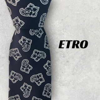 ETRO - 【6158】新品！エトロ　ネクタイ　ブルー系