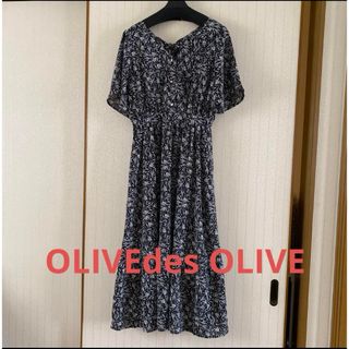 オリーブデオリーブ(OLIVEdesOLIVE)の一回試着❤️OLIVEdes OLIVE バックリボン　ロングワンピース(エコバッグ)