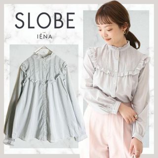 SLOBE IENA - 590＊スローブイエナ　SLOBE IENA　コットンシルクフリルブラウス