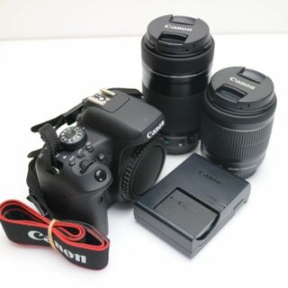 キヤノン(Canon)の超美品 EOS Kiss X8i ダブルズームキット ブラック  M777(デジタル一眼)