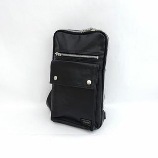 ポーター(PORTER)のPORTER / ポーター ◆スリングショルダーバッグ/フリースタイル/ブラック 707-06127 【バッグ/バック/BAG/鞄/カバン】 メンズファッション【中古】 [0220490173](ショルダーバッグ)