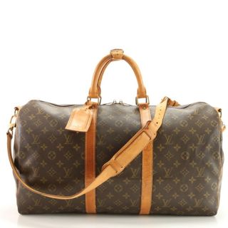 ルイヴィトン(LOUIS VUITTON)の美品 ヴィトン モノグラム キーポル バンドリエール 50 M41416 2WAY ボストン バッグ 斜め掛け ショルダー 出張 メンズ EFM AC12-3(ボストンバッグ)