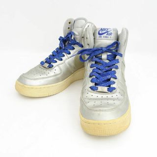 ナイキ(NIKE)のNIKE / ナイキ ◆AIR FORCE 1 HI/エアフォース1 ハイ/シルバー/23.5cm 334031-041 【レディース/ガールズ/LADY/女性/婦人】【靴/クツ/シューズ/SHOES】 レディースファッション【中古】 [0220491165](スニーカー)