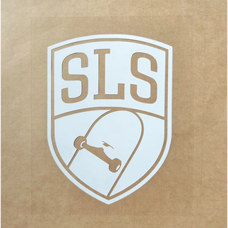 SLS ストリートリーグスケートボーディング　カッティングステッカー◆白グロス◆(スケートボード)