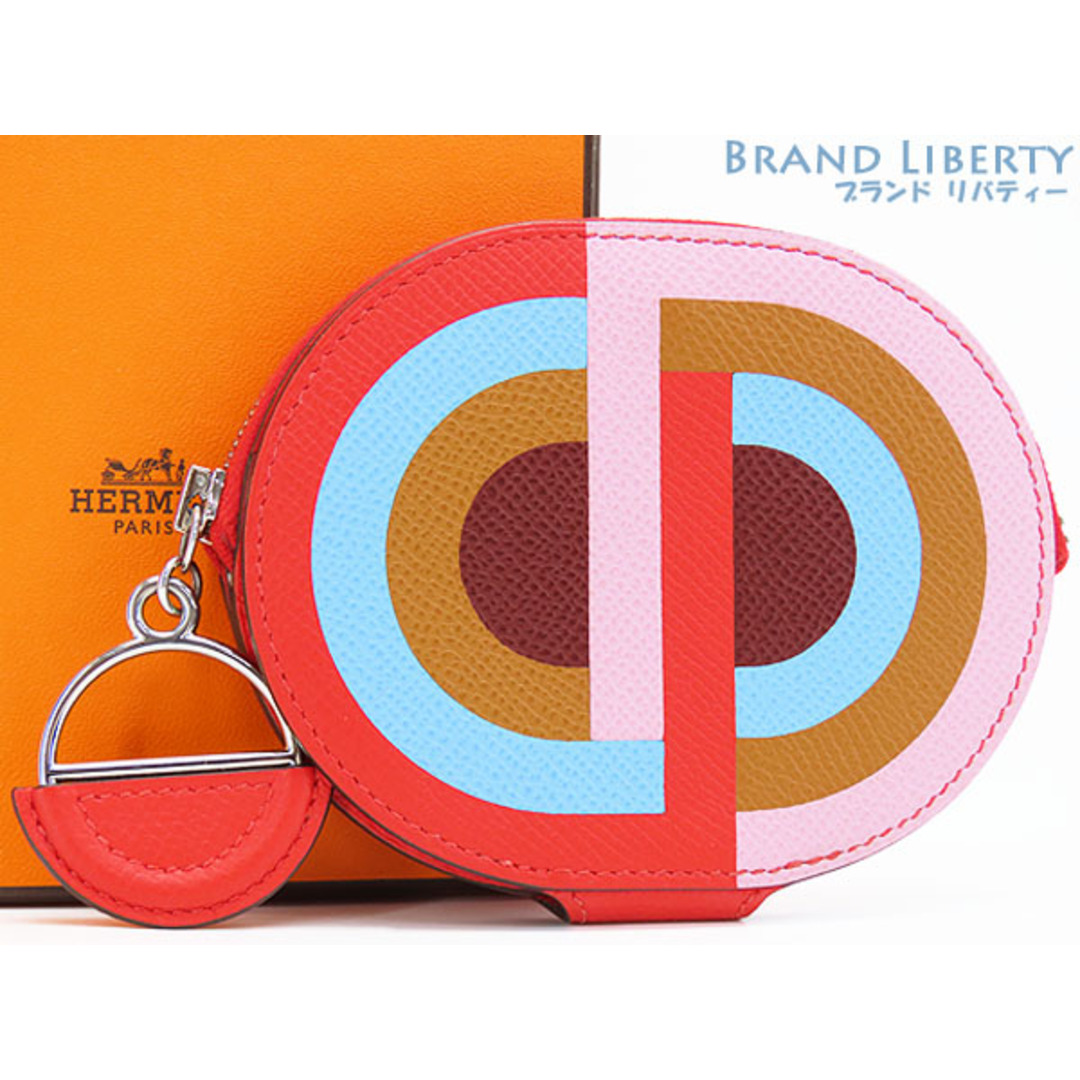 HERMES - 新古品エルメスインザループ ミニ カードホルダーコインケースルージュ・