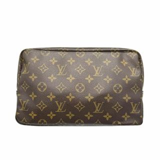 ルイヴィトン(LOUIS VUITTON)のLOUIS VUITTON　ルイ ヴィトン　モノグラム　トゥルース・トワレット28　M47522 ブラウン　ポーチ　セカンドバッグ　ケース　旅行用　レディース　メンズ　ユニセックス 884NO(クラッチバッグ)