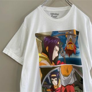 【メキシコ製、アニメTシャツ】カウボーイビバップ古着プリント海外オフィシャル白(Tシャツ/カットソー(半袖/袖なし))