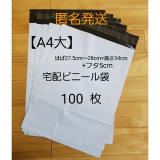A4大 宅配ビニール袋 100枚(ラッピング/包装)