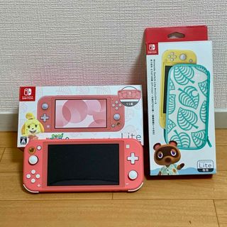 ニンテンドースイッチ(Nintendo Switch)のNintendo SwitchLiteあつまれどうぶつの森セット しずえアロハ柄(家庭用ゲーム機本体)