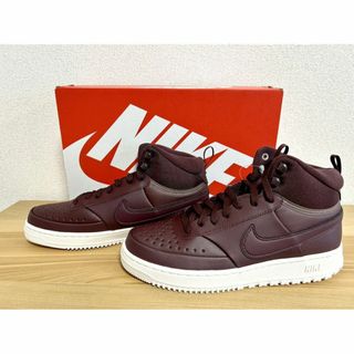 ナイキ(NIKE)のナイキ コート ビジョン MID ウィンター 28.0㎝ 新品 バーガンディ(スニーカー)