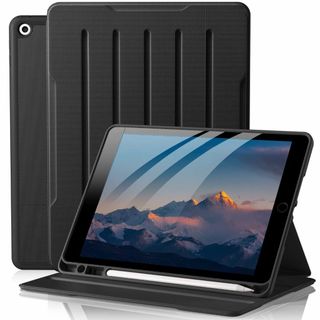 【色:ブラック】Maledan iPad 第9世代 ケース 2022革新 iPa(タブレット)