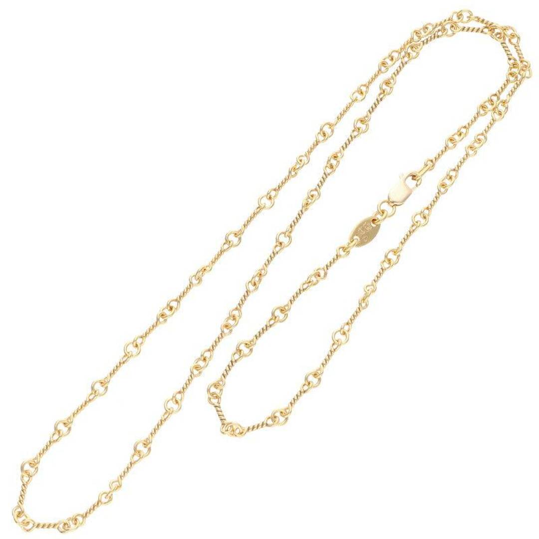 クロムハーツ 22K NECKCHAIN T18/ツイストチェーン18inch ゴールドネックレス メンズ 18inch クロムハーツ 22K NECKCHAIN T18/ツイストチェーン18inch ゴールドネックレス メンズ 18inch