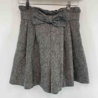 イング(INGNI)のINGNI イング レディース ハーフパンツ ショートパンツ リボン付き グレー(ハーフパンツ)