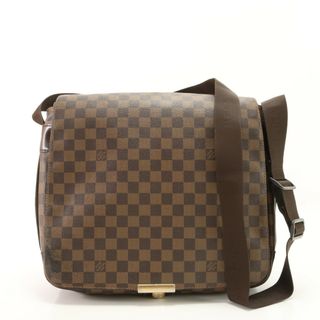 ルイヴィトン(LOUIS VUITTON)の美品 ルイヴィトン ダミエ バスティーユ N45258 レザー ショルダーバッグ 斜め掛け メッセンジャー ビジネス 通勤 A4 メンズ EHE AC7-3(ショルダーバッグ)