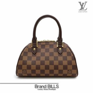 ルイヴィトン(LOUIS VUITTON)の未使用品 ルイ・ヴィトン リベラ ミニ ハンドバッグ ミニボストン N41436 ダミエ エベヌ ブラウン系 ゴールド金具(ハンドバッグ)