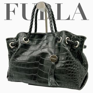 Furla - FURLA フルラ ハンドバッグ トートバッグ ブラック Q037