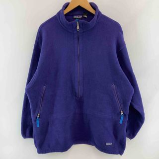 パタゴニア(patagonia)の90's Patagonia パタゴニア メンズ フリース　プルオーバー　ポケット　ロゴワッペン　紫(その他)