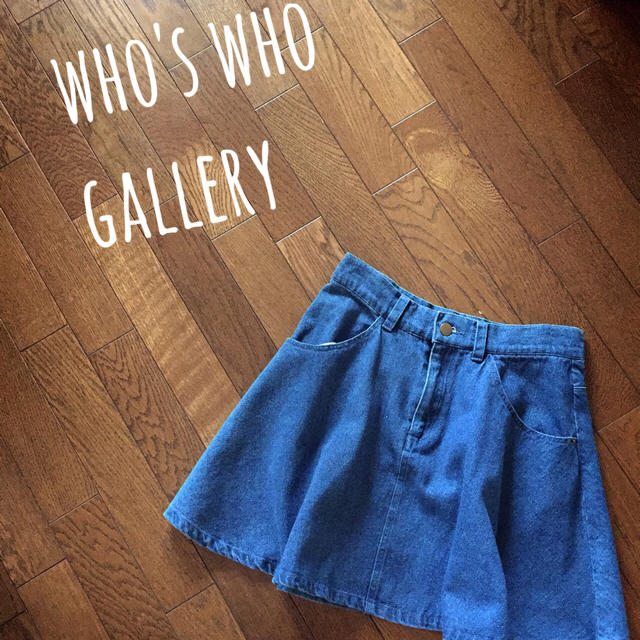WHO'S WHO(フーズフー)のwho'swho galleryデニムフレアスカート レディースのスカート(ミニスカート)の商品写真