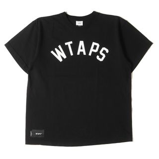 ダブルタップス(W)taps)の美品 WTAPS ダブルタップス Tシャツ サイズ:S 22SS アーチロゴ クルーネック 半袖Tシャツ LOCKER / SS / COTTON ブラック 黒 トップス カットソー【メンズ】【中古】(Tシャツ/カットソー(半袖/袖なし))