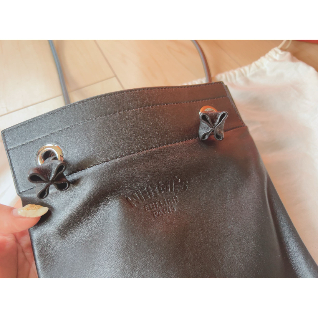 HERMES エルメス アリーヌミニ レザー ショルダーバッグ HERMES エルメス アリーヌミニ レザー ショルダーバッグ