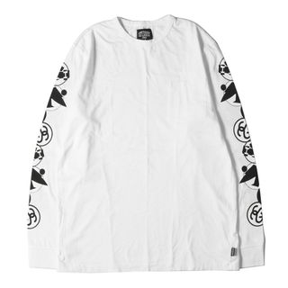 ステューシー(STUSSY)の新品 STUSSY ステューシー Tシャツ サイズ:L 00s マルチアイコン ポケット付き ロングスリーブTシャツ ホワイト 白 00年代 トップス カットソー 長袖【メンズ】(Tシャツ/カットソー(七分/長袖))