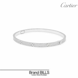 Cartier - 美品 カルティエ LOVE ラブブレス ブレスレット N6710816 ＃18 K18ホワイトゴールド WG 純正 ダイヤモンド シルバー アクセサリー