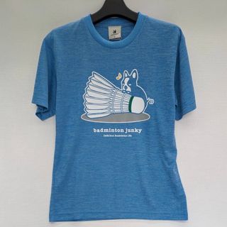 ヨネックス(YONEX)の新品）バドジャンキー ユニTシャツ S ヘザーブルー(バドミントン)