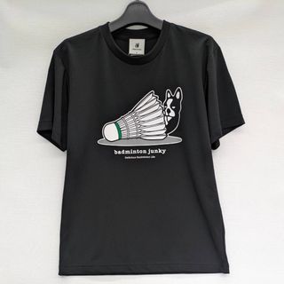 新品）バドジャンキー ユニTシャツ S ブラック(バドミントン)