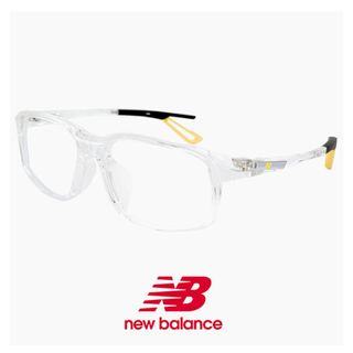 New Balance - 【新品】 メンズ ニューバランス スポーツメガネ nb09365-3 new balance newbalance スポーツ メガネ 眼鏡 nb09365 スクエア 型 クリア 透明 フレーム