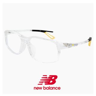 ニューバランス(New Balance)の【新品】 メンズ ニューバランス スポーツメガネ nb09365-3 new balance newbalance スポーツ メガネ 眼鏡 nb09365 スクエア 型 クリア 透明 フレーム(サングラス/メガネ)