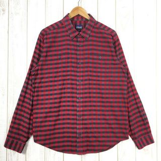 パタゴニア(patagonia)のMENs M パタゴニア ロングスリーブ ピマコットン シャツ Long-Sleeved Pima Cotton Shirt PATAGONIA 53837 DVCR レッド系(その他)