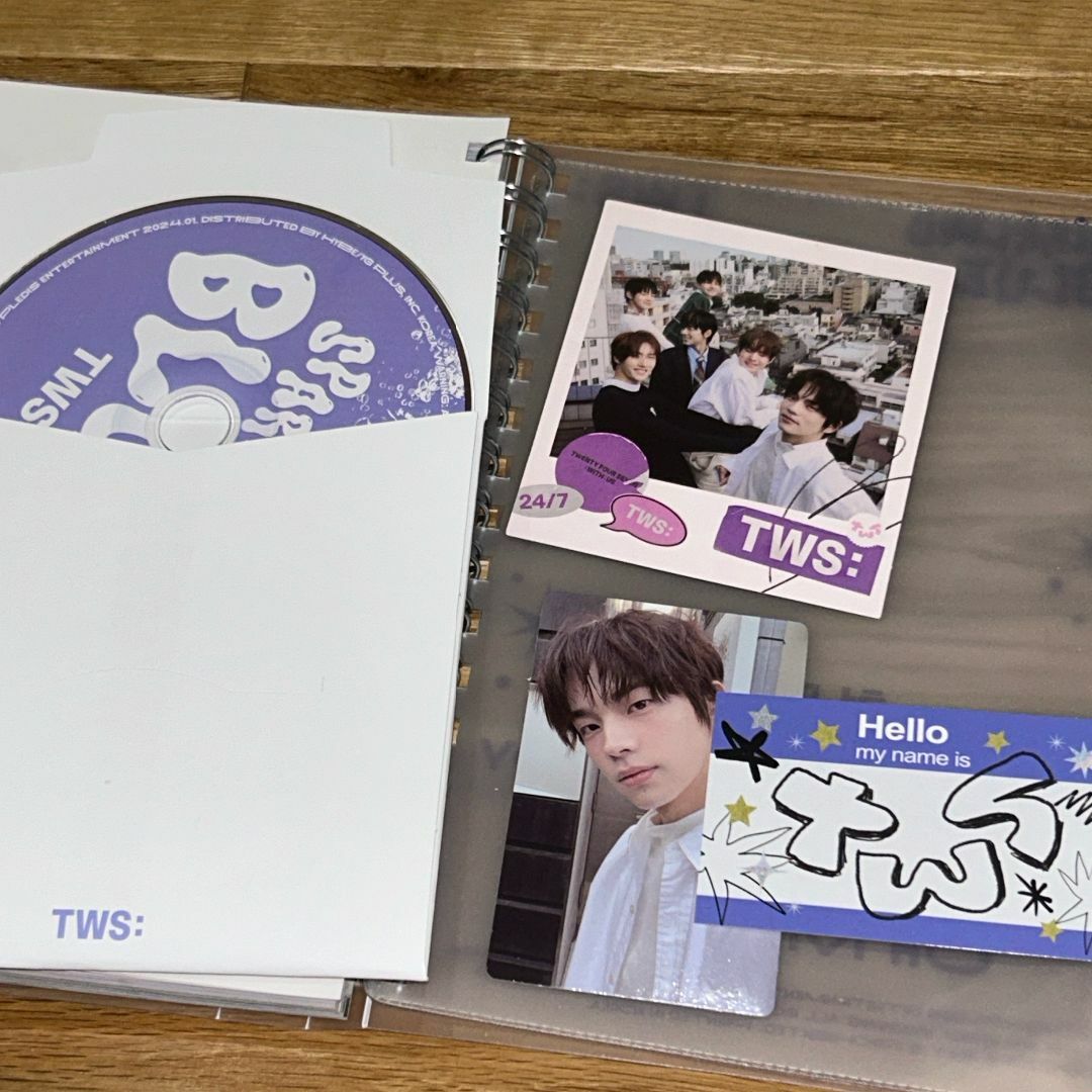 TWS 直筆サイン「SPARKLING BLUE」Lucky ver.CDの通販 by てでぃ TWS 直筆サイン「SPARKLING BLUE」Lucky ver.CDの通販 by てでぃ