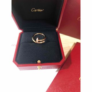 カルティエ(Cartier)のほぼ未使用　カルティエ　ジュストアンクル　リング　PG  52（12号）指輪(リング(指輪))