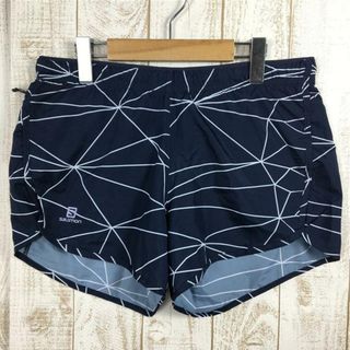 サロモン(SALOMON)のWOMENs M サロモン アジャイル ショーツ ウィメンズ Agile Short W ランニングパンツ ランニングショーツ SALOMON L40128200 ネイビー系(その他)