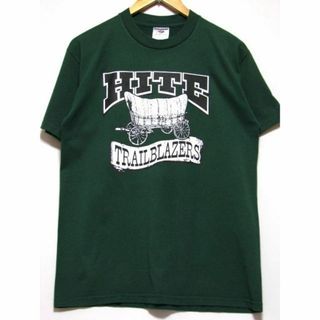 ヘインズ(Hanes)の@美品 JERSEYS ジャージーズ Tシャツ t858 深緑 ウエスタン(Tシャツ/カットソー(半袖/袖なし))