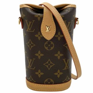 ルイヴィトン(LOUIS VUITTON)のLOUIS VUITTON ルイヴィトン ショルダーバッグ モノグラム フォールドミーポーチ ポシェット 肩掛け 斜め掛け 鞄 かばん M80874    ブラウン 茶 ゴールド金具 レディース【中古品】(ショルダーバッグ)