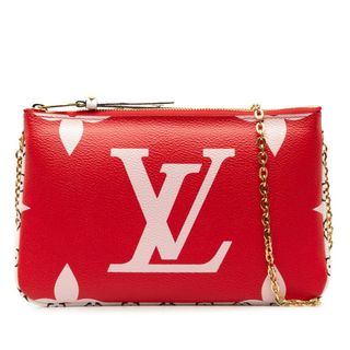 ルイヴィトン(LOUIS VUITTON)のルイ ヴィトン モノグラム ジャイアント ポシェット ドゥーブルジップ 斜め掛け チェーン ショルダーバッグ ポシェット M67561 PVC レディース LOUIS VUITTON 【1-0149471】(ショルダーバッグ)