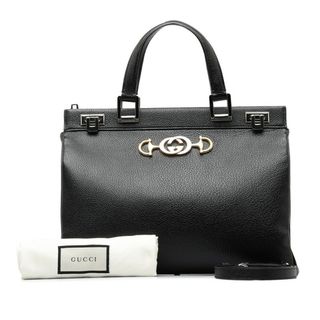 グッチ(Gucci)の美品 グッチ ズゥミ ミディアム GGロゴ ハンドバッグ ショルダーバッグ 2WAY 564714 レザー レディース GUCCI 【1-0151209】(ショルダーバッグ)