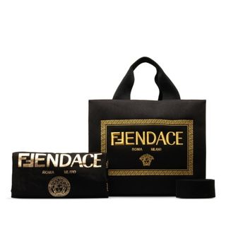 FENDI - 美品 フェンディ ×ヴェルサーチ FENDACE フェンダーチェ ラ メデューサ トートバッグ ショルダーバッグ 2WAY 8BH395 キャンバス レディース FENDI 【228-51878】