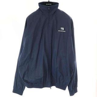 バレンシアガ(Balenciaga)のBALENCIAGA バレンシアガ NEW LOGO TRACKSUIT JACKET ジップアップトラックスーツジャケット 658877 TKM02 ネイビー 42(その他)