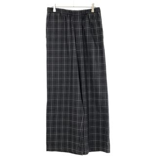 ラッドミュージシャン(LAD MUSICIAN)のLAD MUSICIAN ラッドミュージシャン 21SS WIDE PANTS チェック柄ワイドイージーパンツ 2121-506 グレー 42(その他)