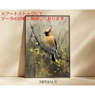 mz ポスター A3 (A4も可) ヴィンテージ鳥の絵アンティーク鳥ウォールアー