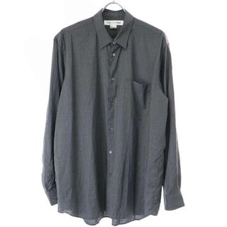 COMME des GARCONS SHIRT - COMME des GARCONS SHIRT コムデギャルソンシャツ FOREVER WIDE CLASSIC ウールトロピカルレギュラーカラーシャツ FZ-B301 グレー L